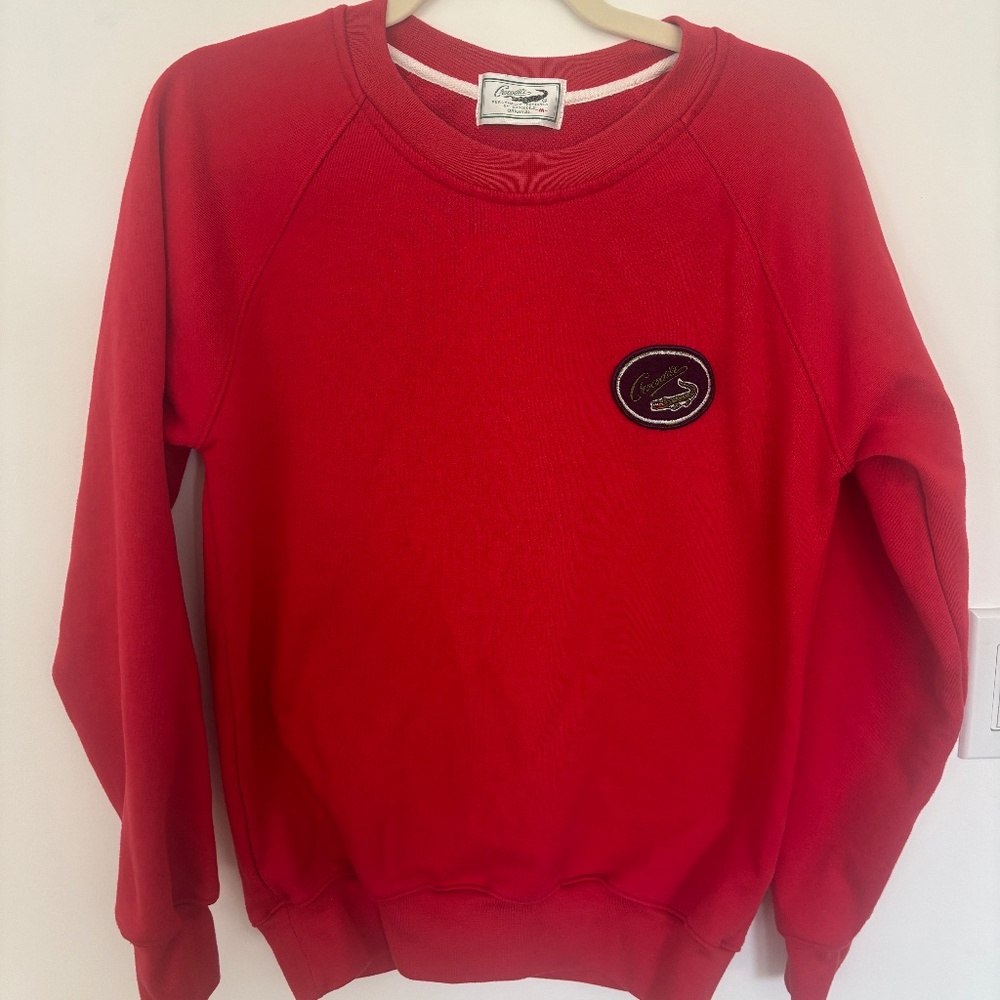 Crocodile Original Red Sweatshirt • Size Medium